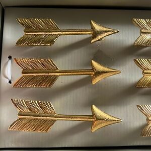 New Drawer Pulls GOLD ARROW SET OF 6
